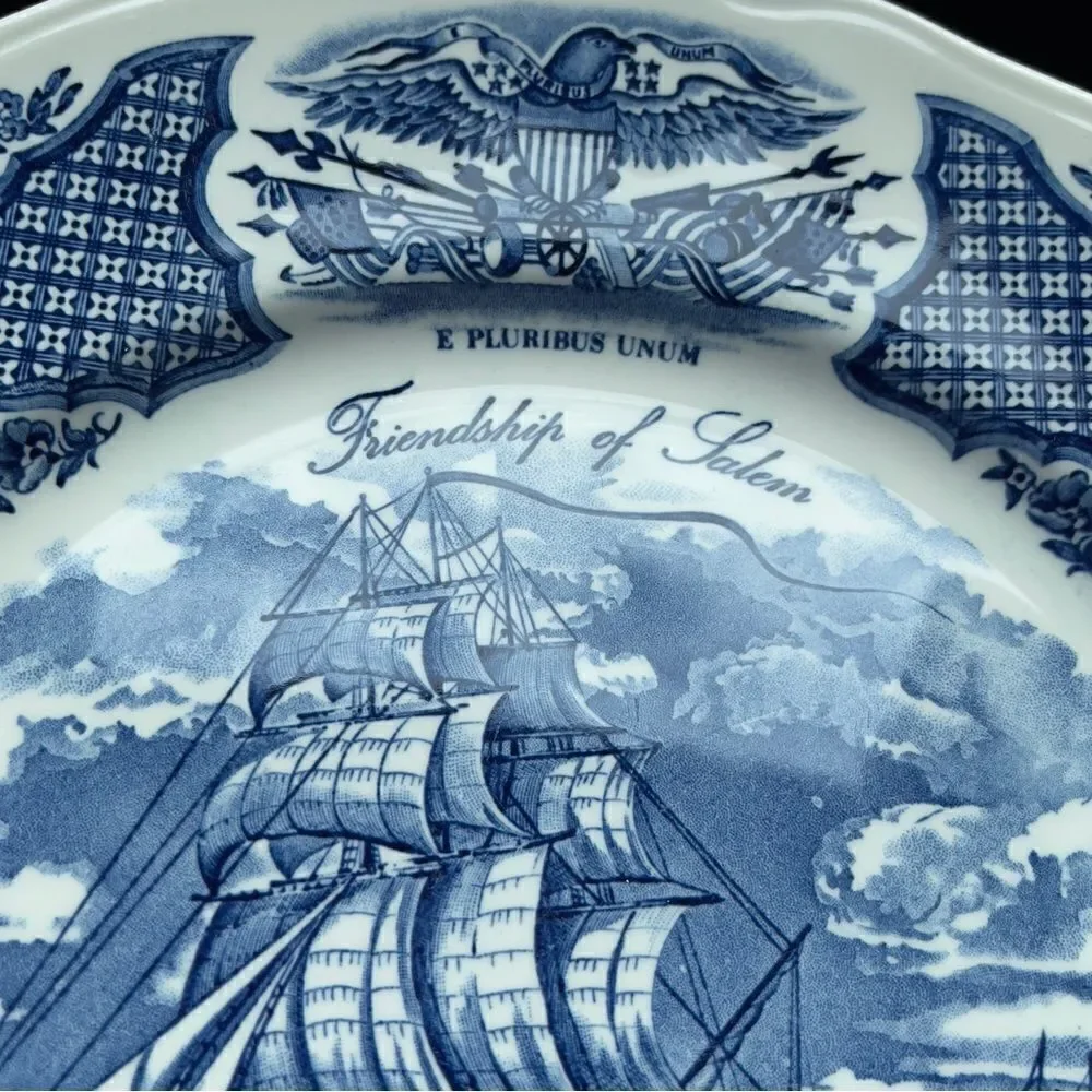 Alfred Meakin 1970’s Friendship of Salem Fair Winds Collectible Plate 10.5” #5